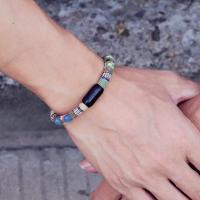 Pulsera Bohemia Unisex Acero Inoxidable Con Imán 8mm Cadena Pulsera Turca Minimalista Regalo Para Pareja Amor Joyas - details 4