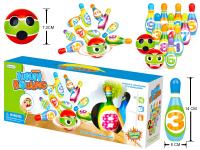 Juego De Bowling Para Niños Divertido Y Educativo En Plástico PU Juguete Deportivo De Competición Familiar Para Interiores Y Exteriores Adecuado Para Edades 3-12 - details 3