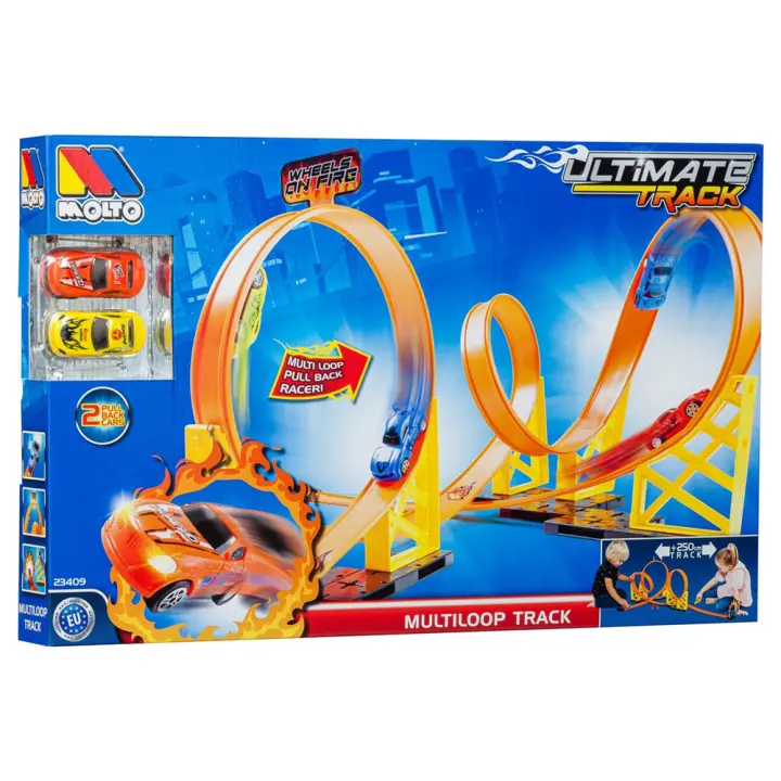 Pistas Con Dos Loopings y 2 Coches (Molto 23408) - 1