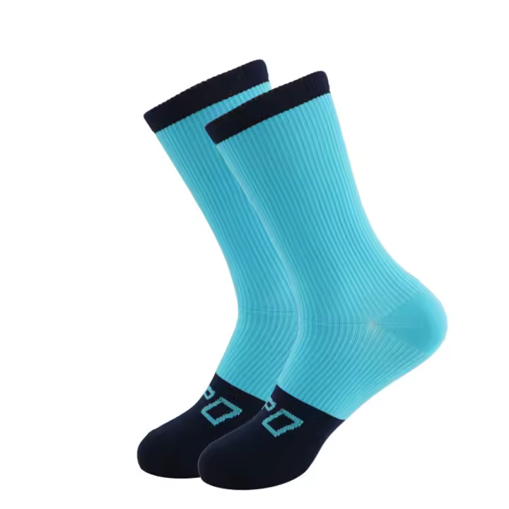 Calcetines De Deporte De Doble Color Y Patchwork Gruesos Y Suaves Para Fútbol Baloncesto Y Yoga Calcetines De Altura Media Para Hombres - 1