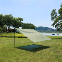 Palo De Tenda Telescópico De Aluminio Ajustable Para Camping Senderismo Y Canopy Refugio Con 2 Conjuntos Accesorios De Sombra - details 4