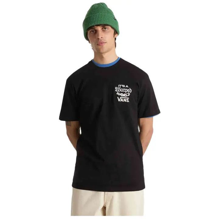 Sportswear Vans modelo Warped World Ss en color Negro - 1