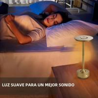 Lámpara De Escritorio LED Clásica Recargable Sin Cable Con Sensor De Toque 3 Colores Infinitos Modos Retro Estilo LED Luz Nocturna - details 5