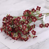 Decoración De Hogar Estilo Pastoral Con Pequeño Margarita Bouquet De Seda Artificial Simulación De Crisantemo Silvestre Para Mesa De Hotel - details 2