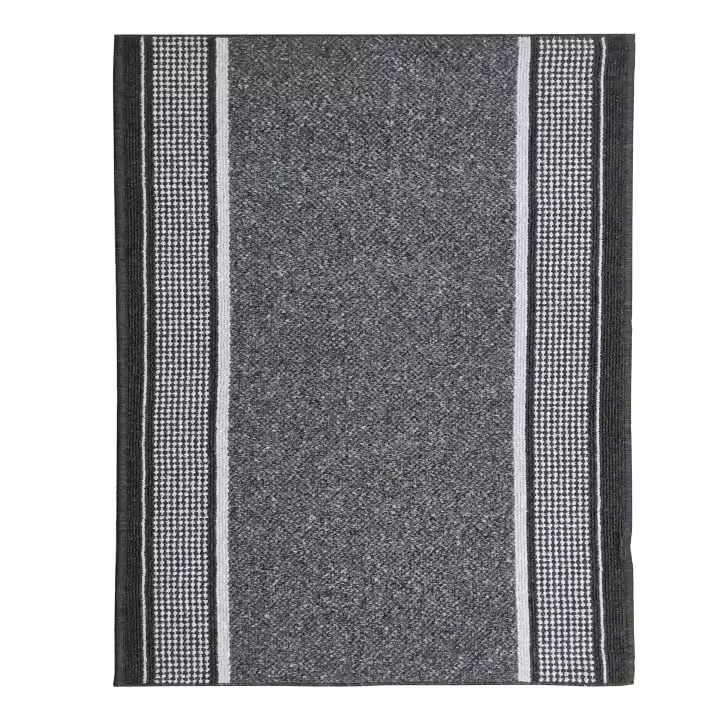 T & I 1979 ALFOMBRAS Y MOQUETAS - Alfombra Larga Antideslizante para Pasillo y Cocina en Tonos Taupe y Antracita - 1