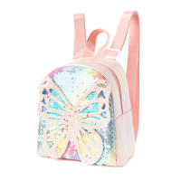 Mochila clásica linda con diseño de mariposa, mini mochila impermeable con lentejuelas para niños. - details 1