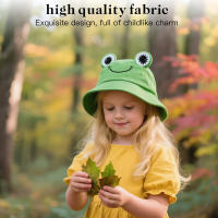 Sombrero de Pescador Infantil con Diseño de Rana, Estilo Bucket Hat de Algodón Suave y Transpirable, Ideal para Protección Solar en Primavera y Otoño, Perfecto para Playa, Viajes y Actividades al Aire Libre (Verde, Rosa, Naranja, Amarillo) - details 2