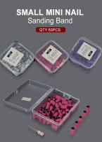 Kit De 50 Piezas De Bandas De Molienda Para Uñas 3.1/6.5mm Con Set De Mandril Para Broca Eléctrica Herramientas De Pulido Y Eliminación De Uñas - details 0