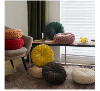 Cojín Decorativo De 3D Calabaza Para Sofá Asiento Redondo De Terciopelo Para Silla De Oficina Cojín Para Piso Y Cama - details 2