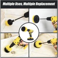 Set De 4 Piezas De Cepillo Para Taladro Limpiador De Pisos De Azulejos Baños Cocinas Y Coches Kit De Limpieza Con Cepillo De Nylon - details 7