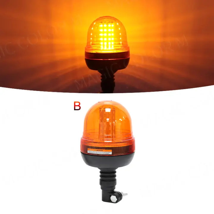 Luz De Advertencia Estroboscópica Para Coche Con 60 LEDs Luz De Emergencia Policial Para Camiones Y Remolques Seguridad Y Alarma De Techo - 1