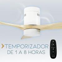 LEDME Ventilador de Techo Led Energy 58W Blanco con Mando a Distancia, Motor DC 40W+Luz Led 18W, 6 Velocidades, Función Verano-invierno, Temporizador - details 7