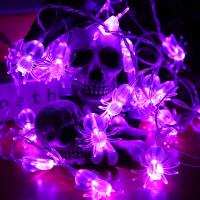 Luz De Araña Morada LED 3m20 Para Decoración De Fiesta Y Ambiente De Horror Con Pilas Incluidas Decoración De Festival Para Interior - details 8