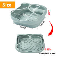 Parrilla De Silicona Para Air Fryer 20cm Con Manija Mold De Hornear Cuadrado Plegable Accesorios De Cocina Ecológicos - details 9