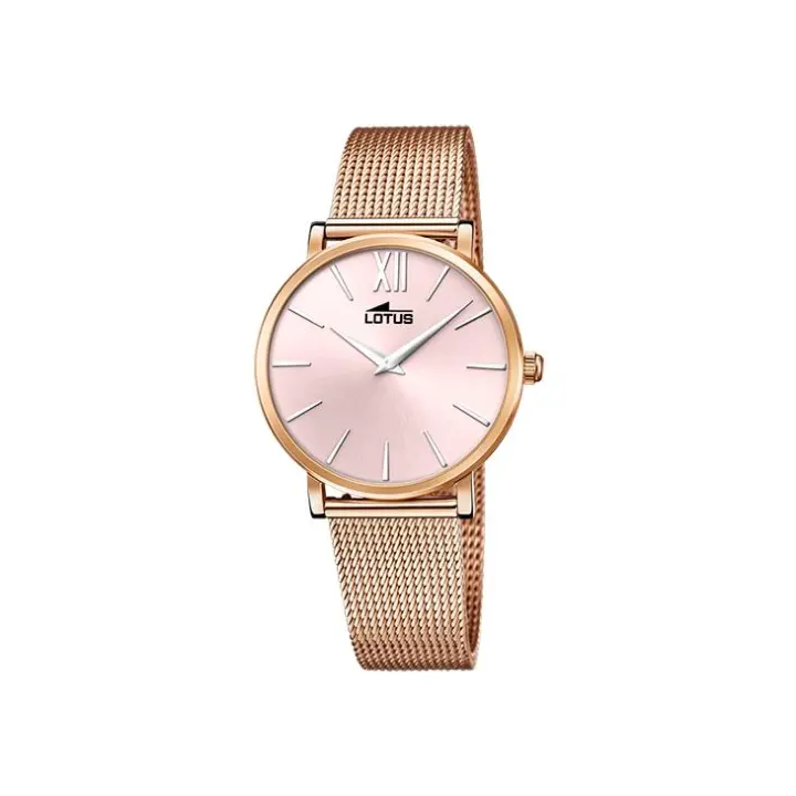 RELOJ LOTUS18733/1 DE MUJER MINIMALIST ROSADO CON ESFERA ROSA SALMÓN Y 2 CORREAS INTERCAMBIABLES - 1