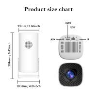 Proyector Mini Inteligente P30 Android 11 WiFi6 4K 1080P BT5.0 Portátil Para Cine En Casa Resolución 1280x720P Auto Corrección De Distorsión - details 8