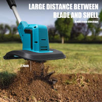 360RPM Cultivador inalámbrico, cultivador eléctrico para jardín de 400 W y 21 V, con un ancho de labranza de 9 pulgadas y una profundidad de 6,6 pulgadas, ideal para césped, jardinería y cultivo del suelo - details 3