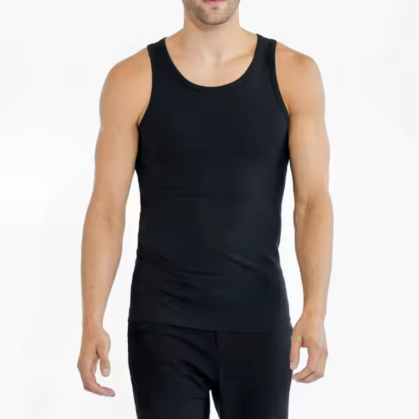 Camiseta Tirantes Clásico Algodón Hombre - Suave Algodón - Tejido Canalé - Comfort Adecuado - 1