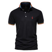 Novedad de verano, polo con solapa de negocios para hombre, top moderno de algodón bordado, talla europea, manga corta de alta gama para hombre - details 4