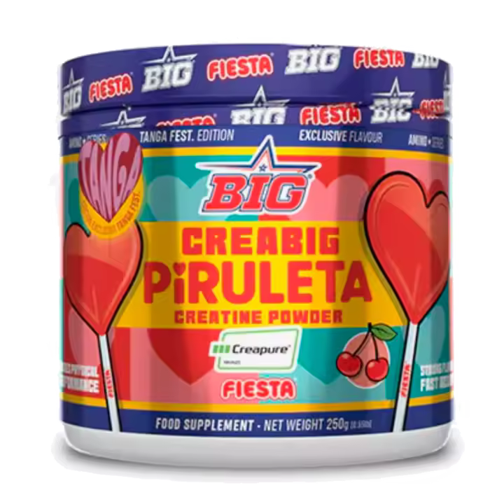 BIG - Creatina de BigQuality - CREABIG - SABOR PIRULETA FIESTA® - 250g - 1
