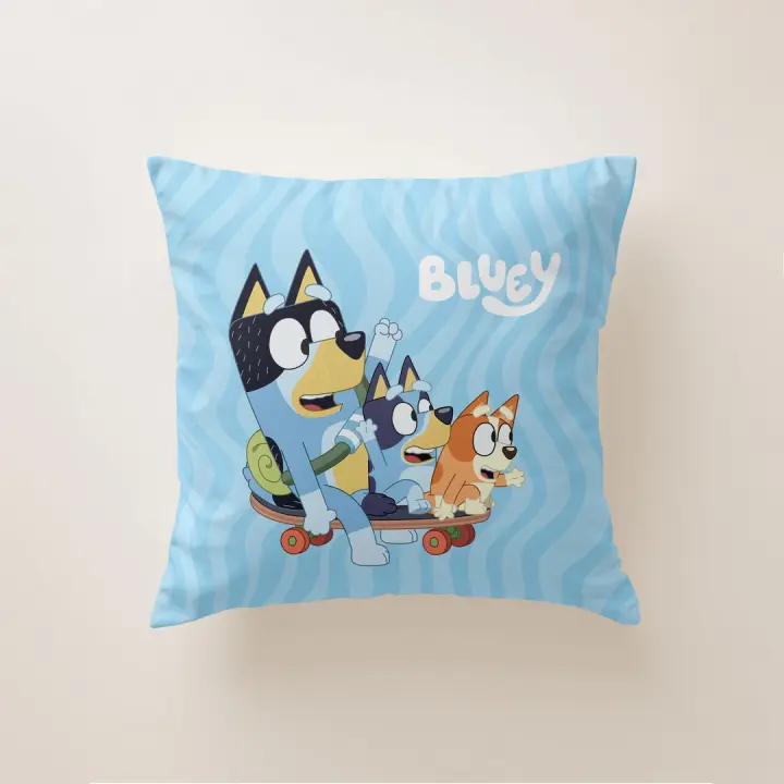 Cojín Infantil BLUEY 45x45 cm con Relleno – Funda Suave y Lavable - 1
