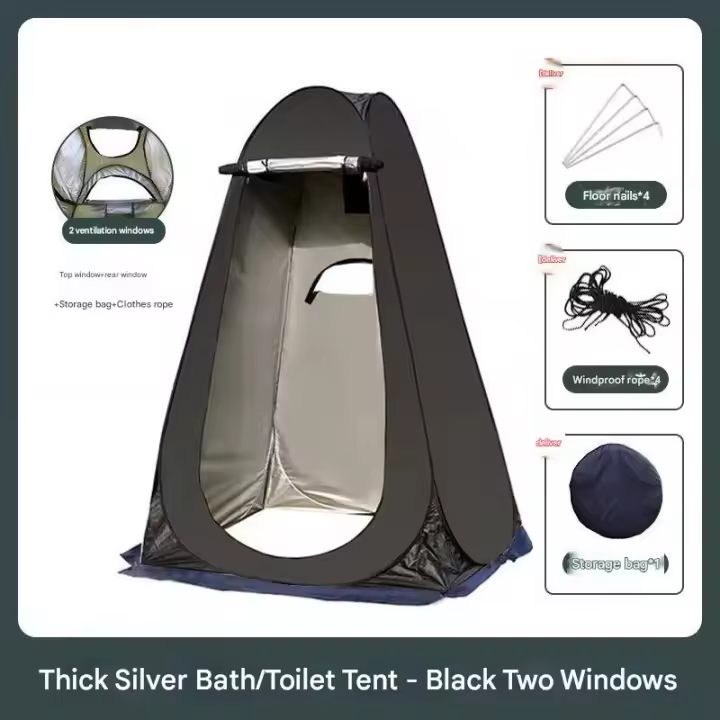 Vestuario para tienda de campaña emergentes - De pie - Camping Black - 1