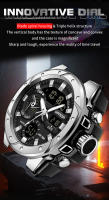 Reloj Deportivo Para Hombre SANDA Resistente Al Agua Con Alarma Reloj De Pulsera Cuarzo Digital Material De Correa De Silicona Estilo round - details 1