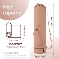 Bolsa De Transporte Para Manta De Yoga Grande Con Bolsillo Impermeable Para Agua Y Estuche Largo Con Correa Ajustable Y Cordón De Cierre - details 9