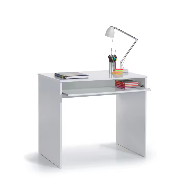 MESA ESCRITORIO CON BANDEJA 79X90X54 CM BLANCO ARTIK - 1