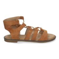 Sandalias de Verano para Mujer, Planas Cierre de Cordones tipo gladiador negro o camel - details 3