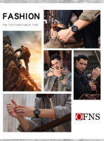 Reloj De Pulsera Deportivo Militar OFNS Para Hombre Estilo G Lujo Cuarzo Analógico Resistente Al Choque Con Pantalla LED Y Digital Impermeable 5Bar - details 15