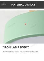 Lámpara De Techo LED Moderna En Colores Macarón Iluminación Para Nuevos Hogares Decoración Para Dormitorio Vestíbulo Pasillo Tecnología Inteligente Incluye Bombilla Fuente De Alimentación AC 220V Estilo Art Déco - details 5