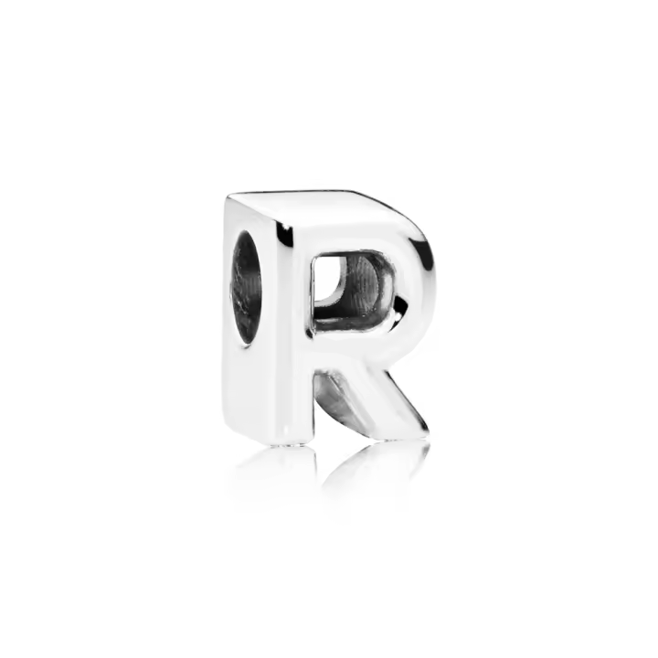 PANDORA Colgante Letra R Plata Ley 797472 - Elegante Colgante Plata Ley - 1