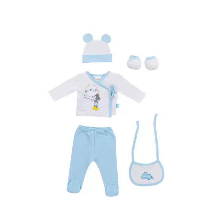 Set de regalo Mickey Mousse y Minnie, para bebes, marca interbaby - 1