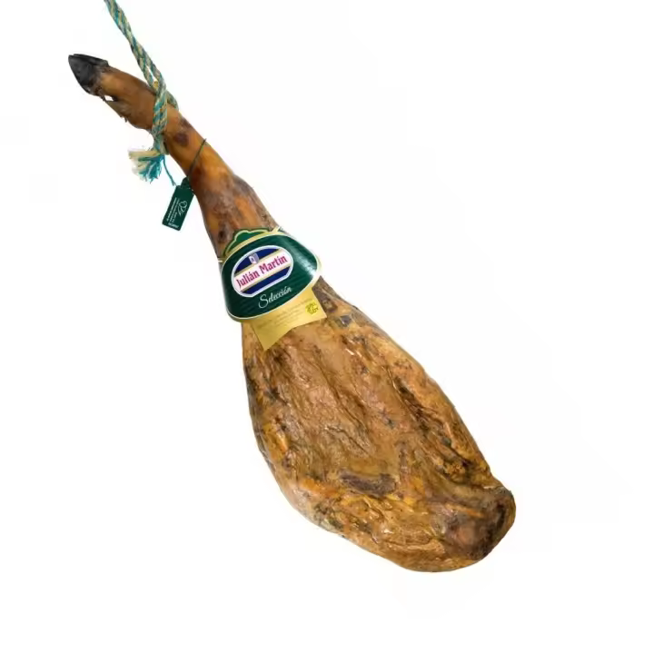 Jamón De Cebo De Campo 50% Raza Ibérica – Julián Martín, Tradición y Calidad Fusionadas en una Experiencia Gastronómica Única, Criado en Exploración Intensiva y Curado 24 Meses en Bodegas Naturales. - 1