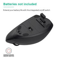 Ratón Vertical Ergonómico Inalámbrico 2.4GHz Óptico Con 3 DPI Ajustables 800/1200/1600 Y 6 Botones Para Laptop PC Computadora Desktop - details 4