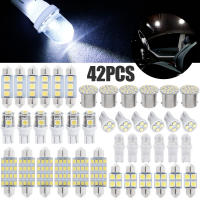 42pcs Luces LED Para Interior De Coche Bombillas T10 6000K SMD Para Matrícula Maletero RVs Lámpara De Mapa/Domo/Licencia/Leer - details 1