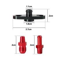 Adaptador De Línea De Combustible De Aluminio Para Toyota Nissan Regulador De Presión De Alimentación De Combustible Rojo Y Negro Universal - details 1