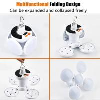 Lámpara De Camping Portátil Con Energía Solar USB Recargable Lámpara De Tenda Exterior Con Bombillas LED Plegables Y Gancho Colgante - details 0