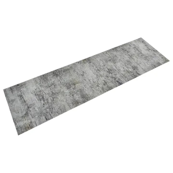 vidaXL Alfombra de cocina lavable terciopelo aspecto hormigón 45x150cm - 1