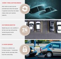Cámara de salpicadero con visión trasera para coche, DVR, HD, con doble lente, 1080P, 10", sensor G - details 1