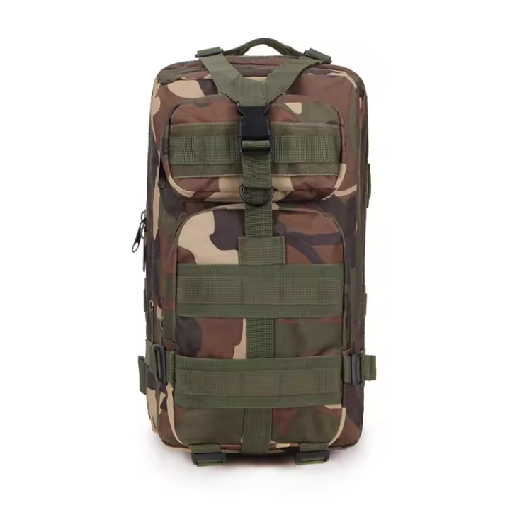 Steel Mule Mochila de Asalto Militar 26 Litros, Pequeña Color Camuflaje Selva Woodland Táctica Molle Bolsa Bandolera, Niños Hombre Mujer Caza Camping,  Black Ops, Airsoft , Crossfit, bolsillo anti robo Viaje Cabina , universidad, campamento senderismo - 1