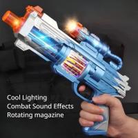 Pistola LED AK47 Inalámbrica Con Efecto De Sonido Y Movimiento Para Juegos De Rol Policiales Regalo De Cumpleaños Para Niños Material Plástico ABS - details 2