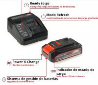 CARGADOR Y BATERÍA EINHELL 18 V 2,5 Ah para equipos de mano - details 0
