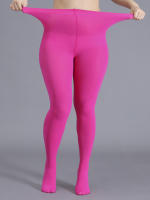 Pareja De Medias De Mujer Oversize Y Finas Que Penetran La Piel Material De Spandex Y Nylon Patrón Sólido Tipo De Tela Tejido Longitud De Pierna 95 Cm Cintura 48 Cm - details 9