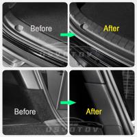 Cubierta De Protector De Puerta Trasera Para Tesla Model Y 2024-2021 En TPE De Goma Antideslizante Protector Anti- Suciedad Y Raspades - details 2