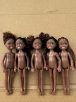 Muñeco Mini Kelly De 13cm Pequeño Niño De Piel Oscura Cuerpo Desnudo Peluca Negra Y Rubia Para Niñas Juguete De Reborn Bjd 1/12 - details 13