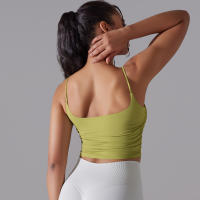 Top De Yoga Para Mujer Fitness Deportivo Push up Cómodo Reversible Brocado Top De Deporte Crop Top Para Gimnasio Y Running - details 44