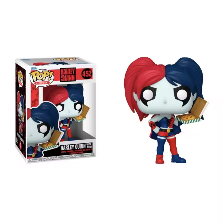 Funko POP! DC Comics - Harley Quinn Takeover - Harley with Pizza 452  Funko MERCHAN-STORE - 1