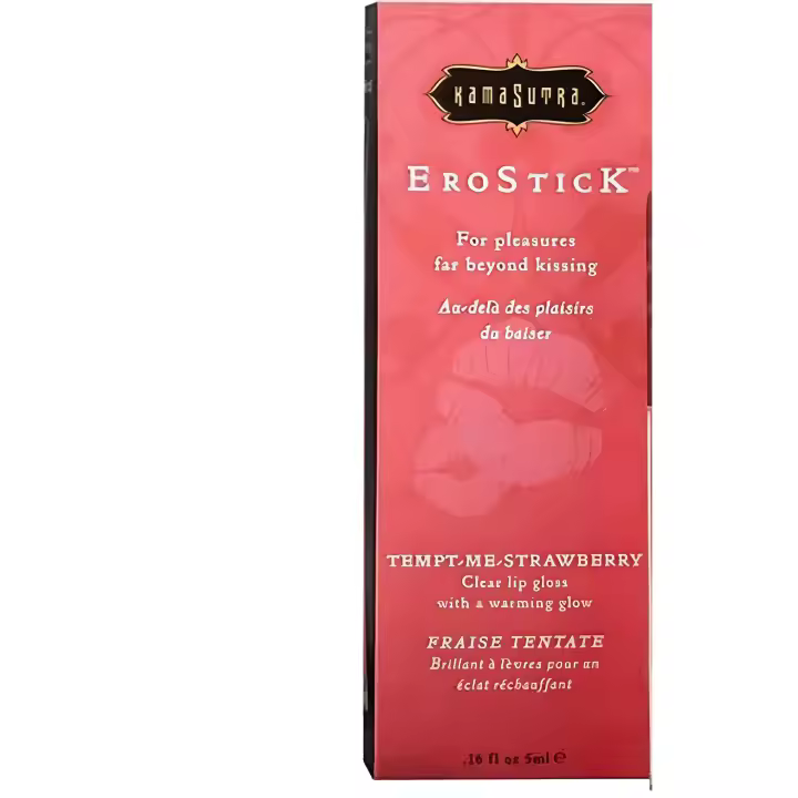 Erostick Kama Sutra For Pleasure Beyond Kissing Lip Gloss Love Tempt Me Fresa .16 onzas MARCA GENERICA - 1